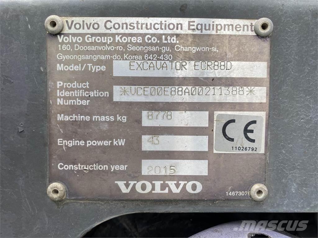 Volvo ECR88 Ratiniai ekskavatoriai