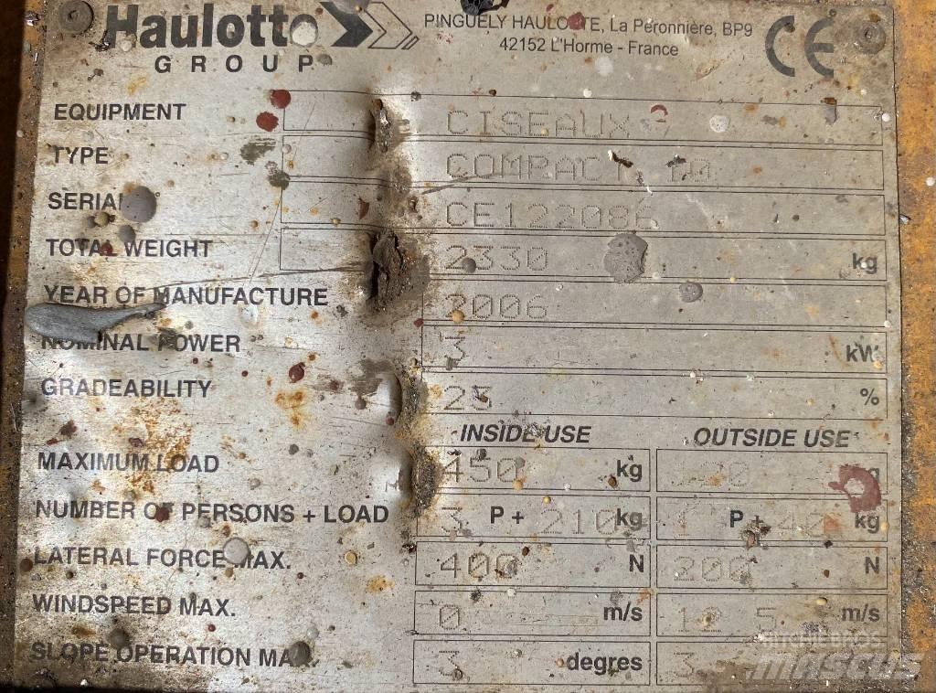 Haulotte Compact 10 Žirkliniai keltuvai