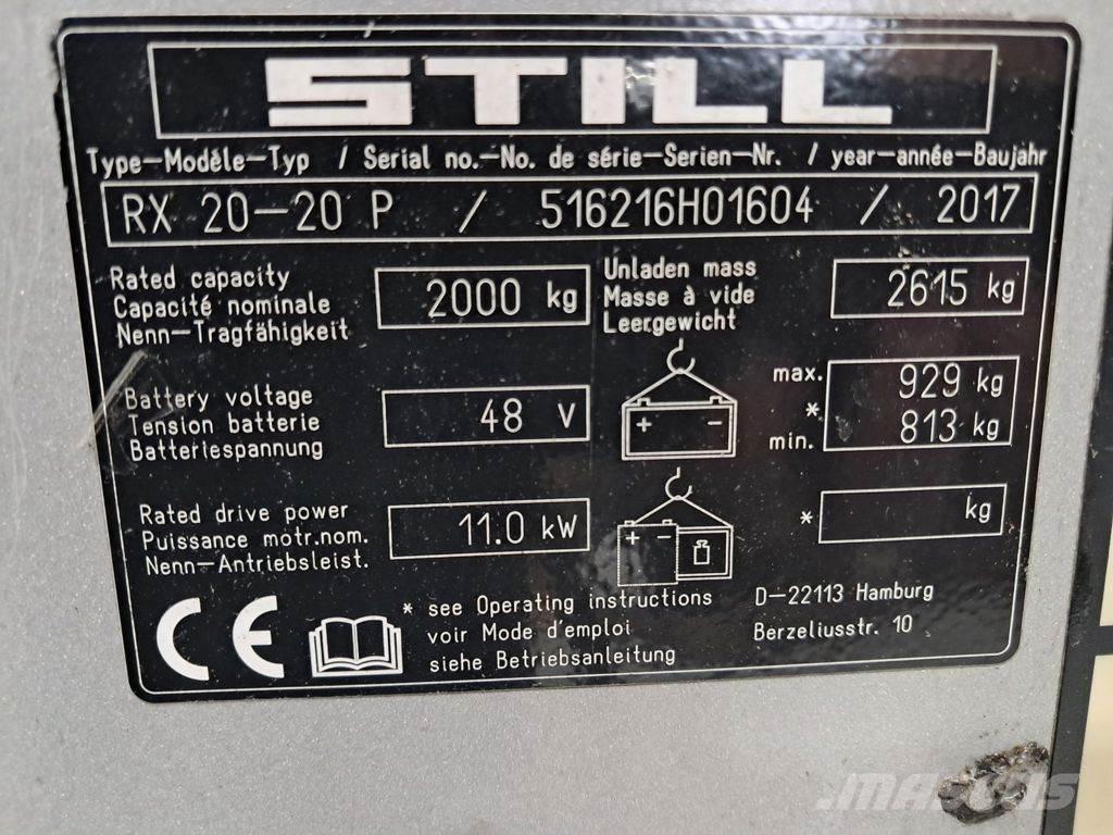 Still RX 20-20 P Elektriniai šakiniai krautuvai