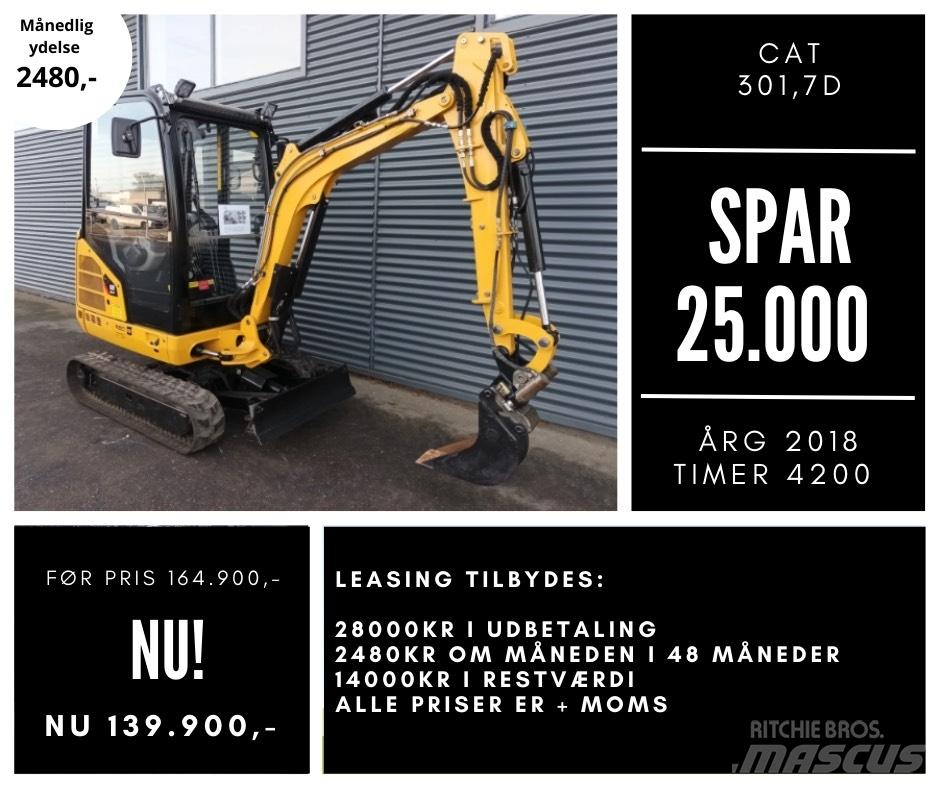 CAT 301,7d Mini ekskavatoriai < 7 t