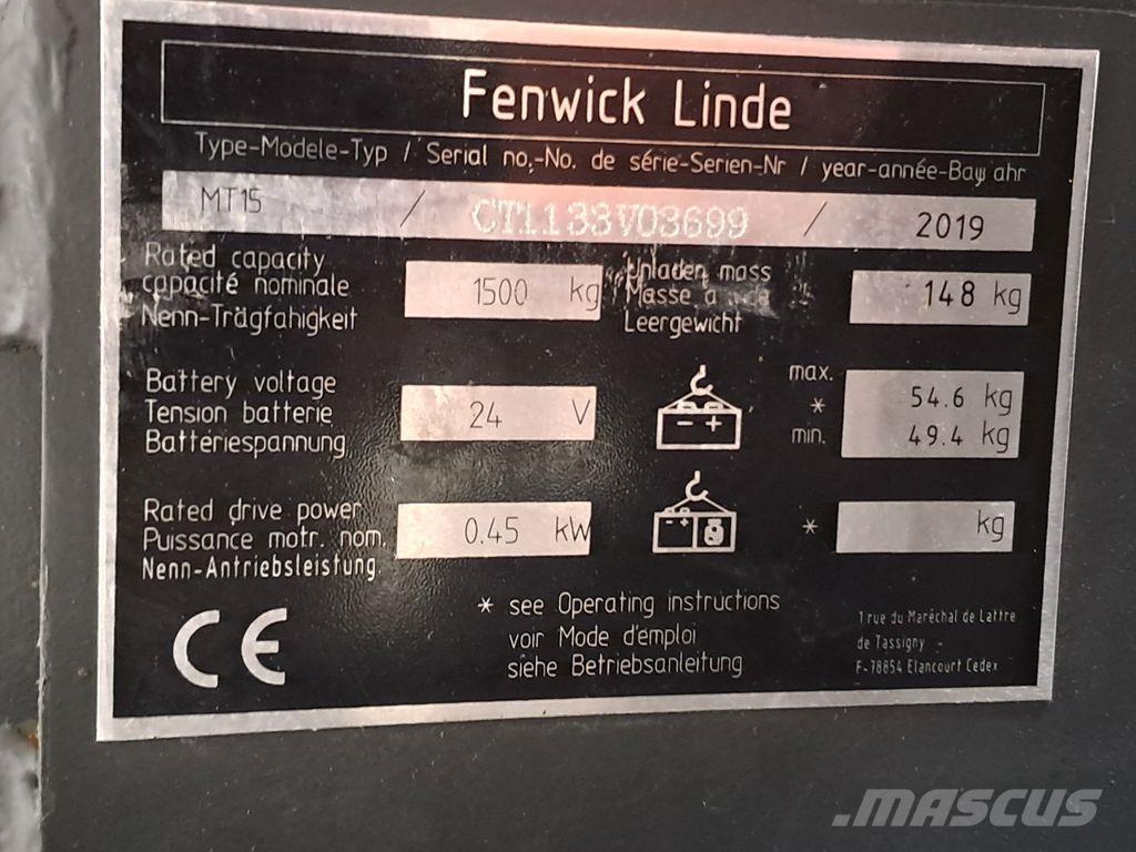 Linde MT15 Mažų aukščių keltuvai