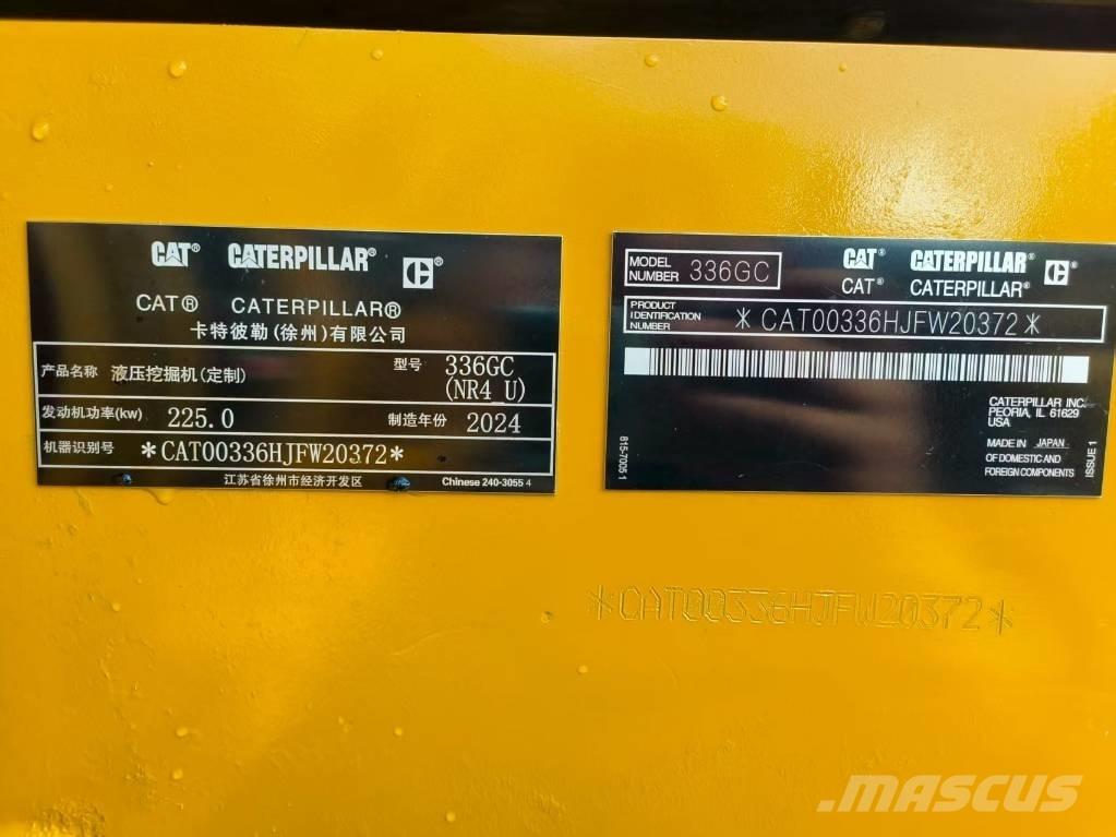 CAT 336GC Vikšriniai ekskavatoriai
