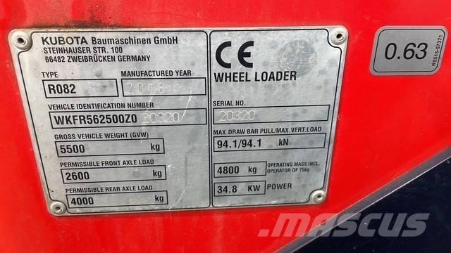 Kubota R082 Naudoti ratiniai krautuvai