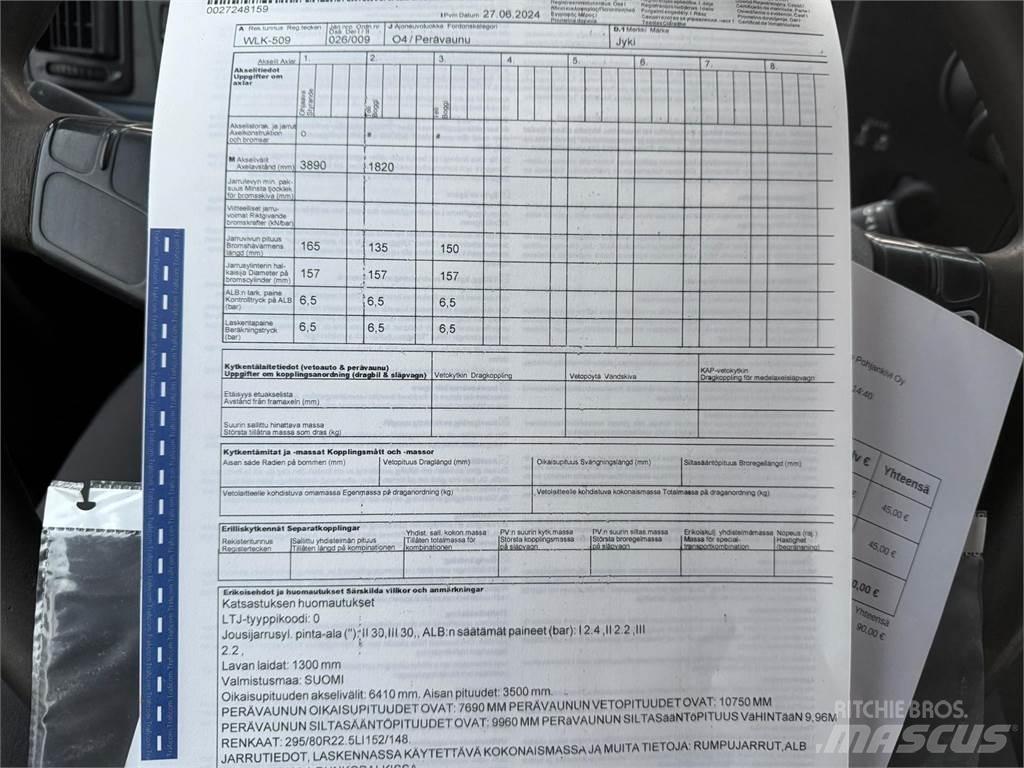 Volvo FM13 Savivarčių priekabų vilkikai
