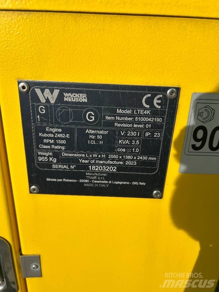 Wacker Neuson LTE4K Apšvietimo bokšteliai