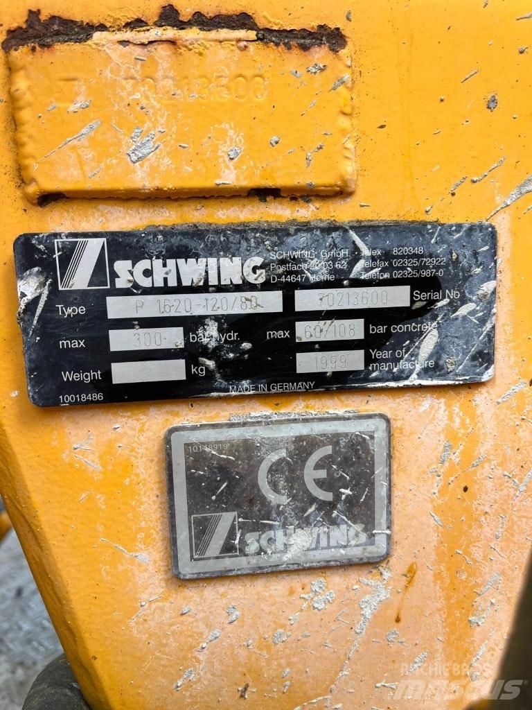 Schwing P1620-120/80 Betono siurbliai