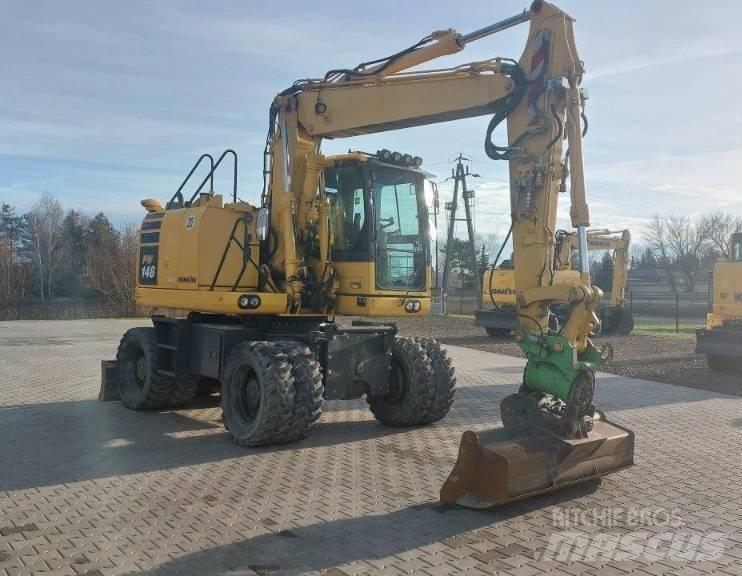 Komatsu PW 148-10 Ratiniai ekskavatoriai