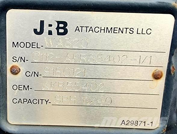 JRB WA 320 Kiti naudoti statybos komponentai