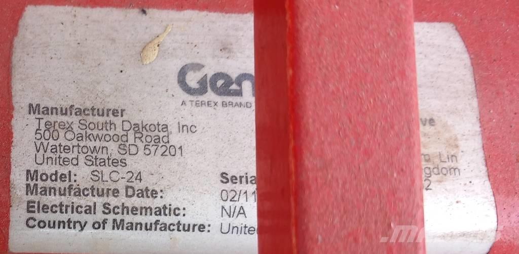 Genie SLC24 Gervės, keltuvai ir medžiagų kėlimo įranga