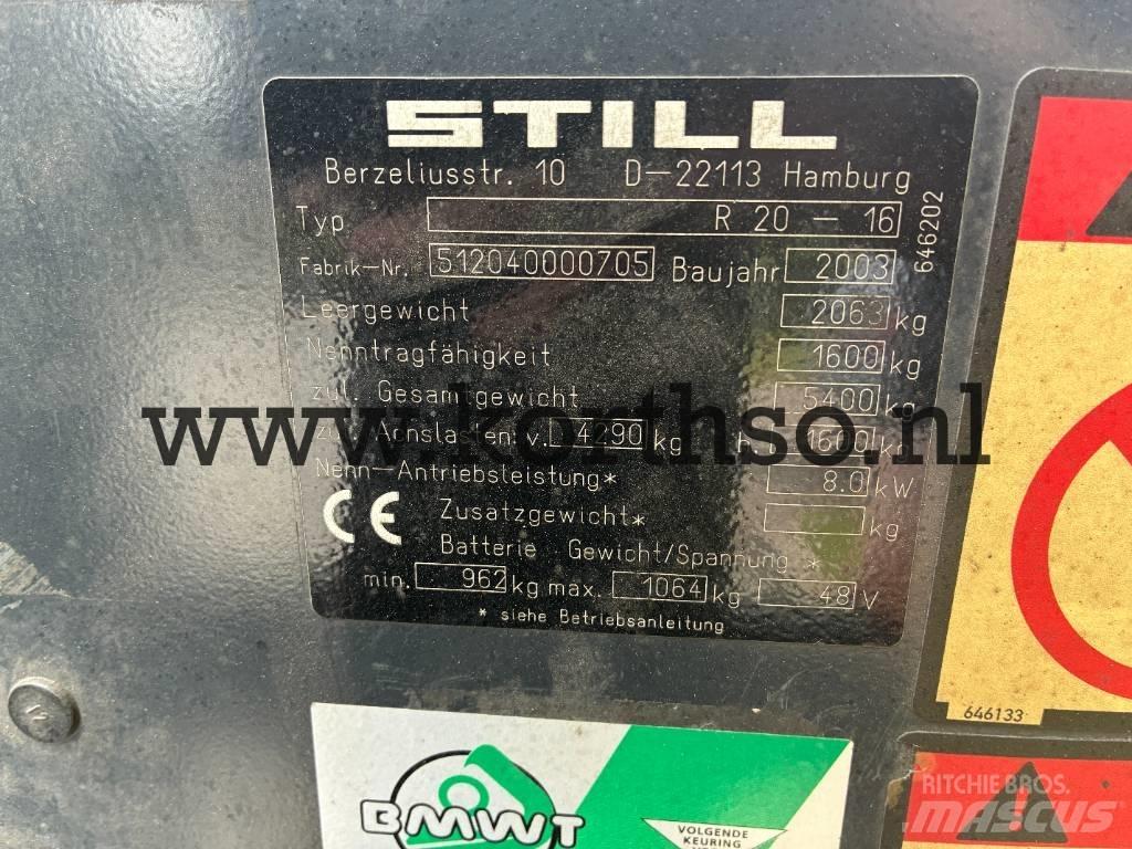 Still R 20-16 Elektriniai šakiniai krautuvai