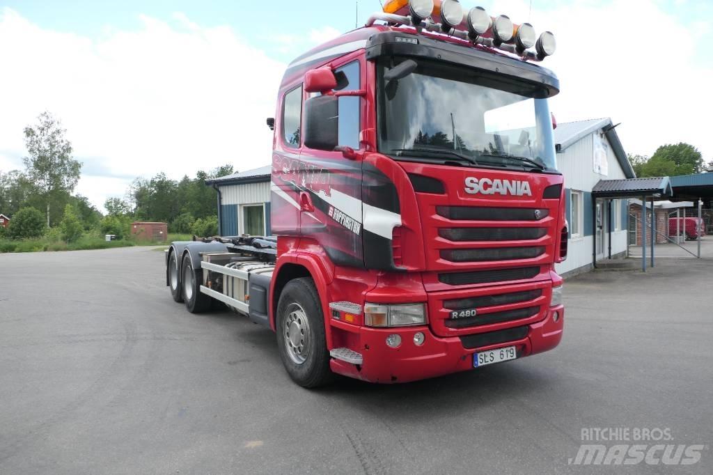 Scania R480lb6x2hsz Sunkvežimiai su keliamuoju kabliu