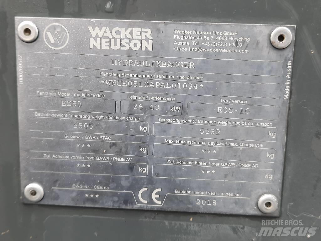 Wacker Neuson EZ 53 Mini ekskavatoriai < 7 t