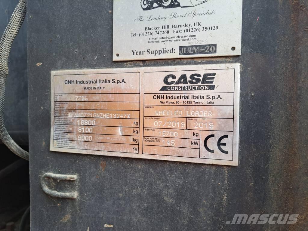CASE 721 G Naudoti ratiniai krautuvai