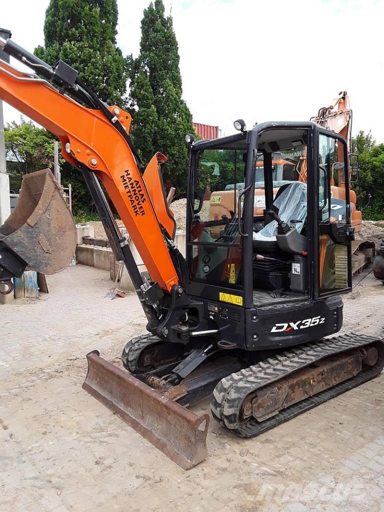 Doosan DX 35 Z Mini ekskavatoriai < 7 t