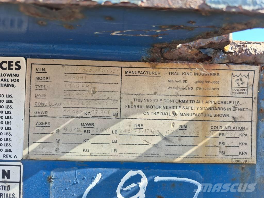 Trail King TK80HT Kitos priekabos