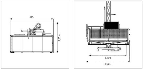 Camac ECP-1500 Vertikalūs stiebiniai keltuvai