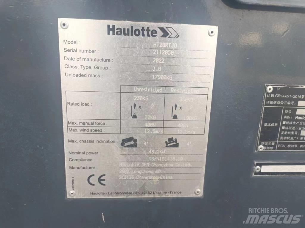 Haulotte HT28RTJO Teleskopiniai keltuvai