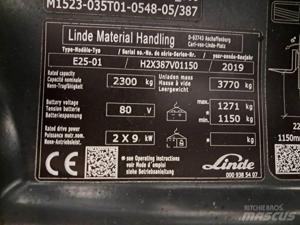 Linde E25-01 Elektriniai šakiniai krautuvai
