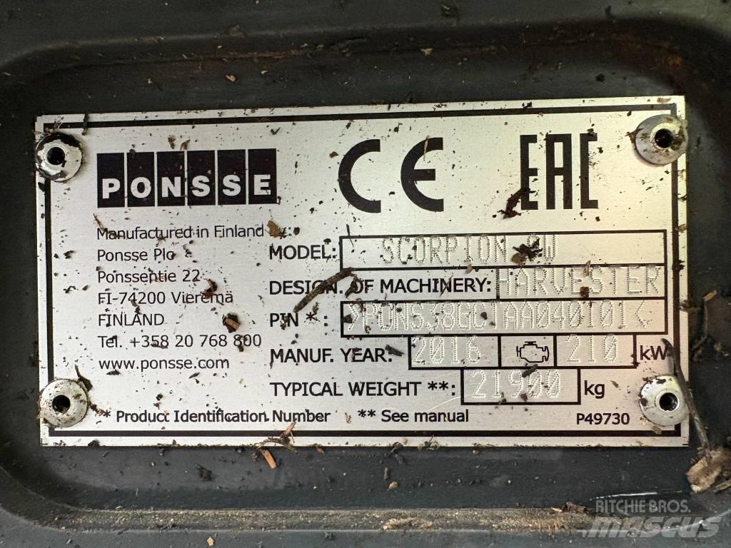 Ponsse Scorpion Miško technika (Harvesteriai)