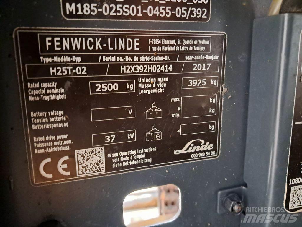 Linde H25T-02 LPG (dujiniai) krautuvai