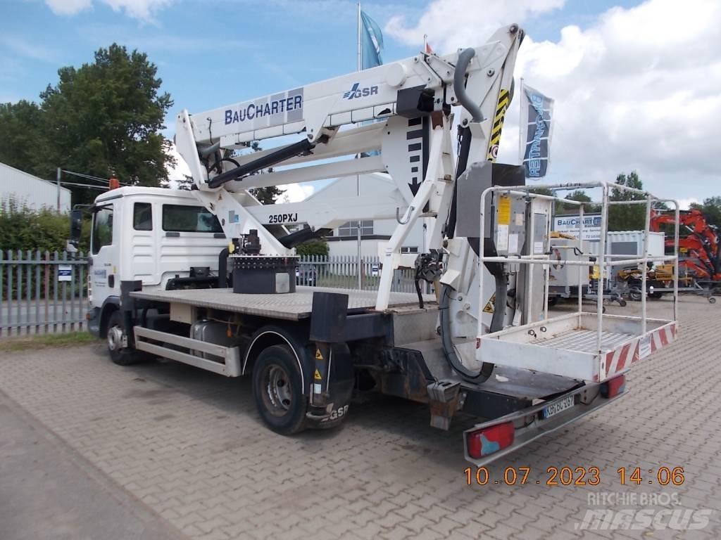 Rothlehner E 250 PXJ Ant vilkikų montuojamos kėlimo platformos