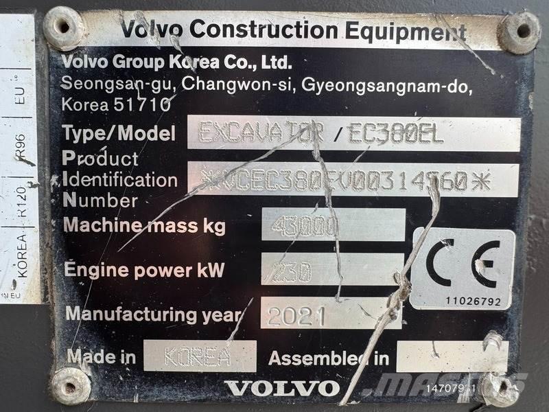 Volvo EC 380 EL Vikšriniai ekskavatoriai