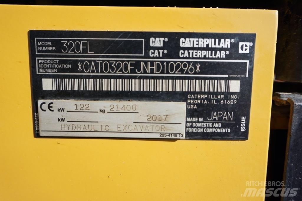 CAT 320 FL Vikšriniai ekskavatoriai