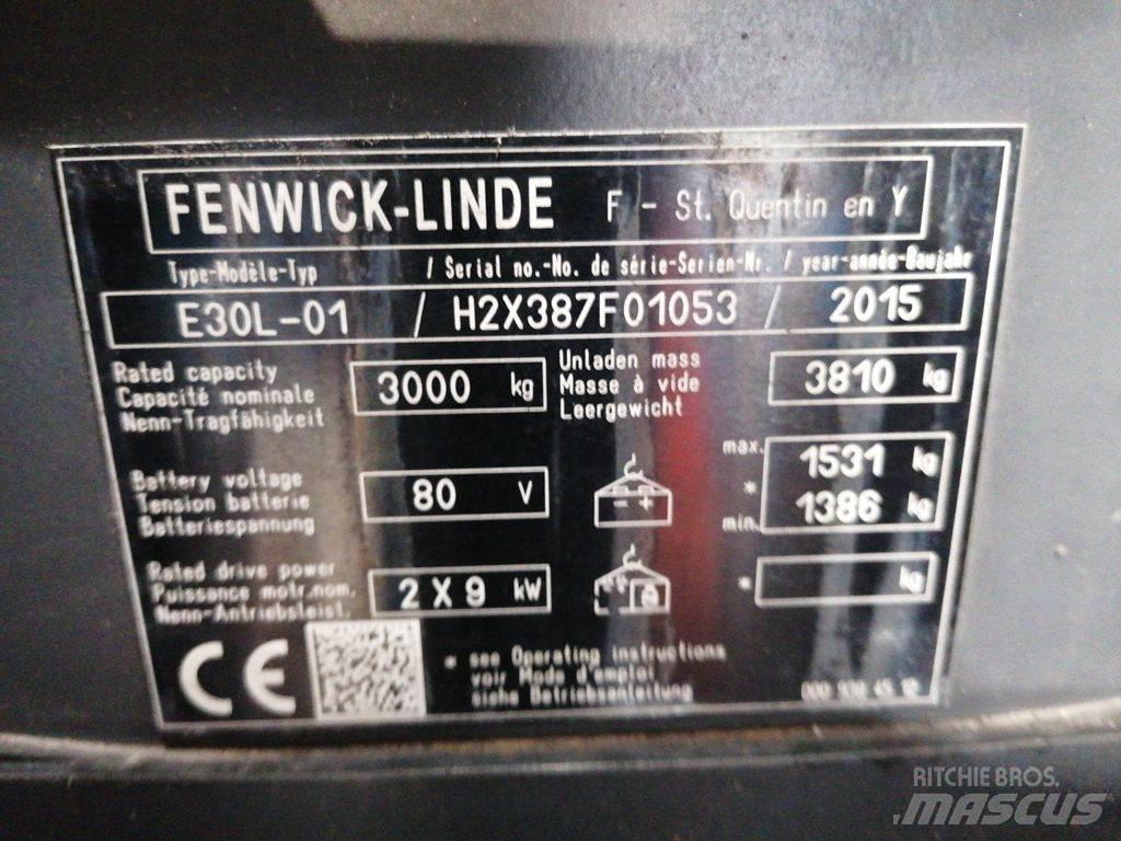 Linde E30L-01 Elektriniai šakiniai krautuvai