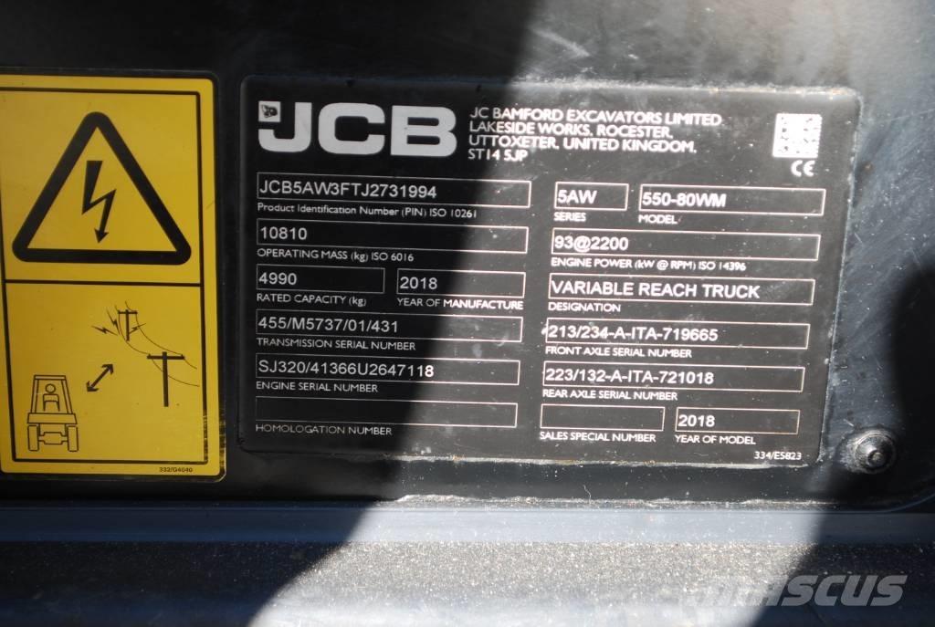 JCB 550-80 Teleskopiniai krautuvai