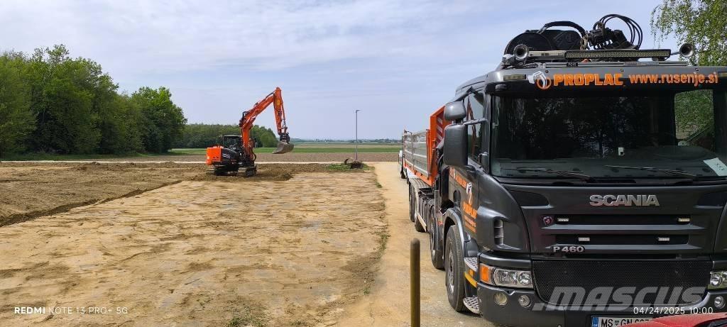Scania P 460 Savivarčiai su kabeliniu keltuvu