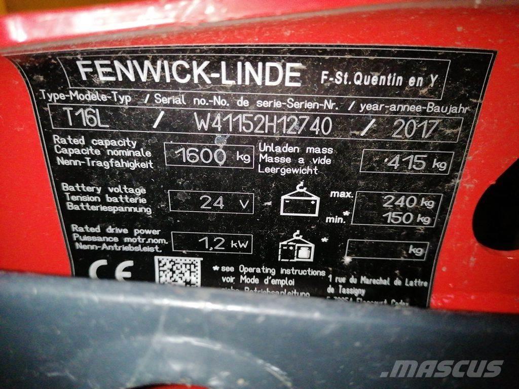 Linde T16L Mažų aukščių keltuvai