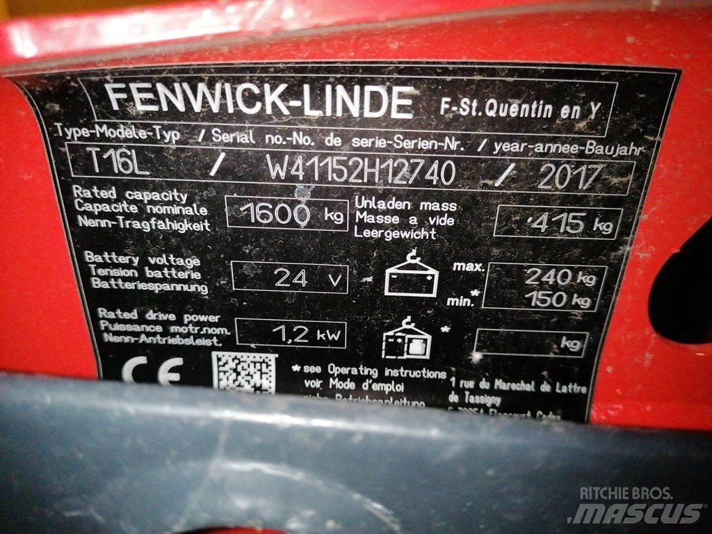 Linde T16L Mažų aukščių keltuvai