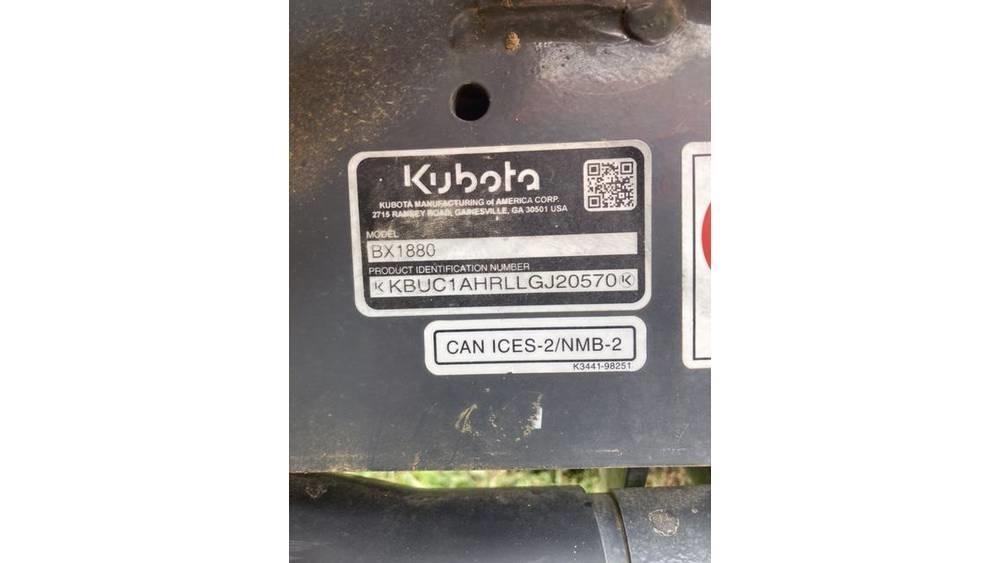 Kubota BX 1880 Traktoriai