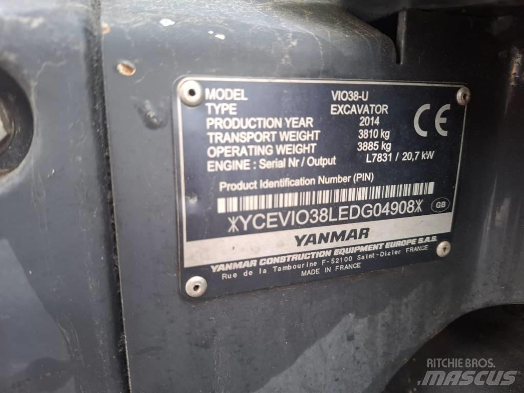 Yanmar Vio 38-U Mini ekskavatoriai < 7 t