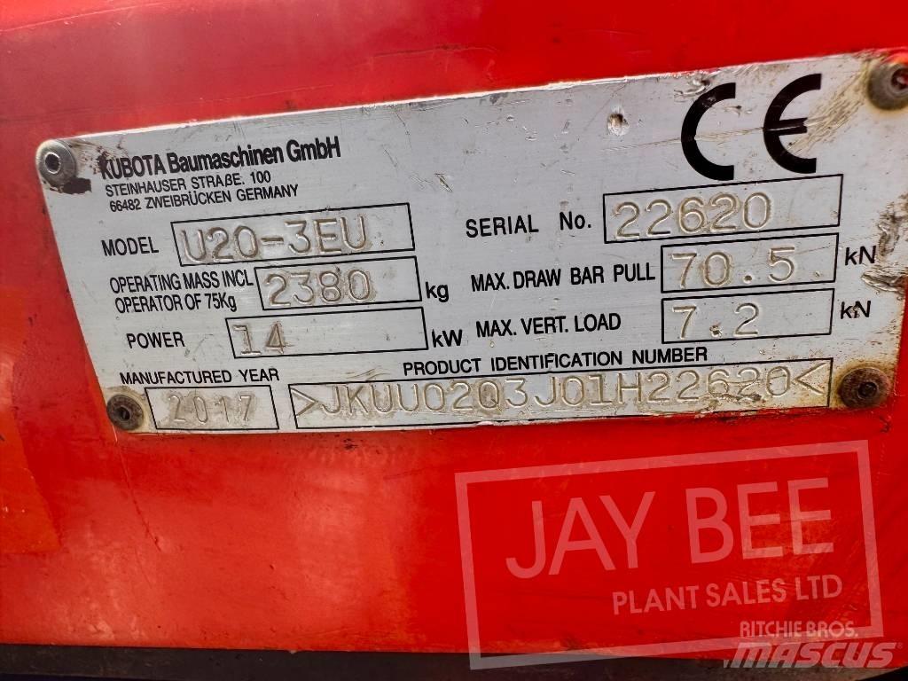 Kubota U 20-3 Mini ekskavatoriai < 7 t