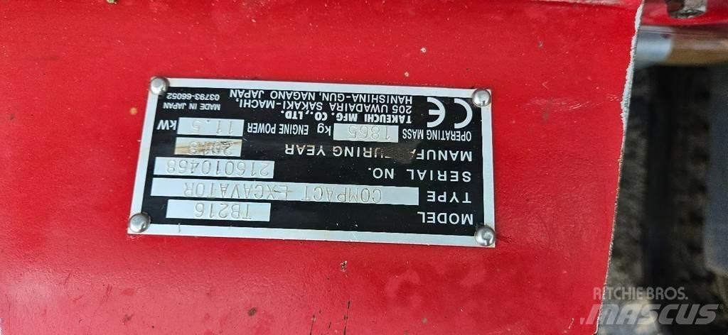 Takeuchi TB216 Mini ekskavatoriai < 7 t