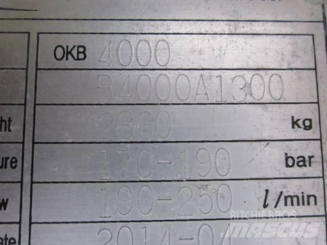  OK TECH OKB 4000 Hidrauliniai kūjai / Trupintuvai