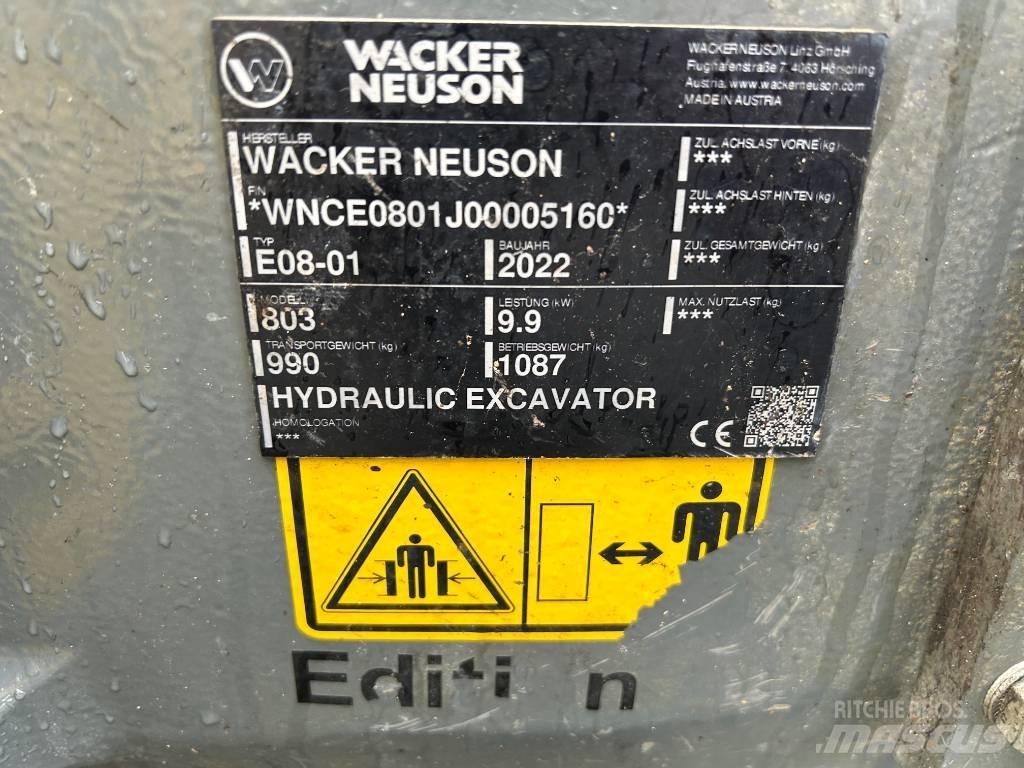 Wacker Neuson 803 Vikšriniai ekskavatoriai
