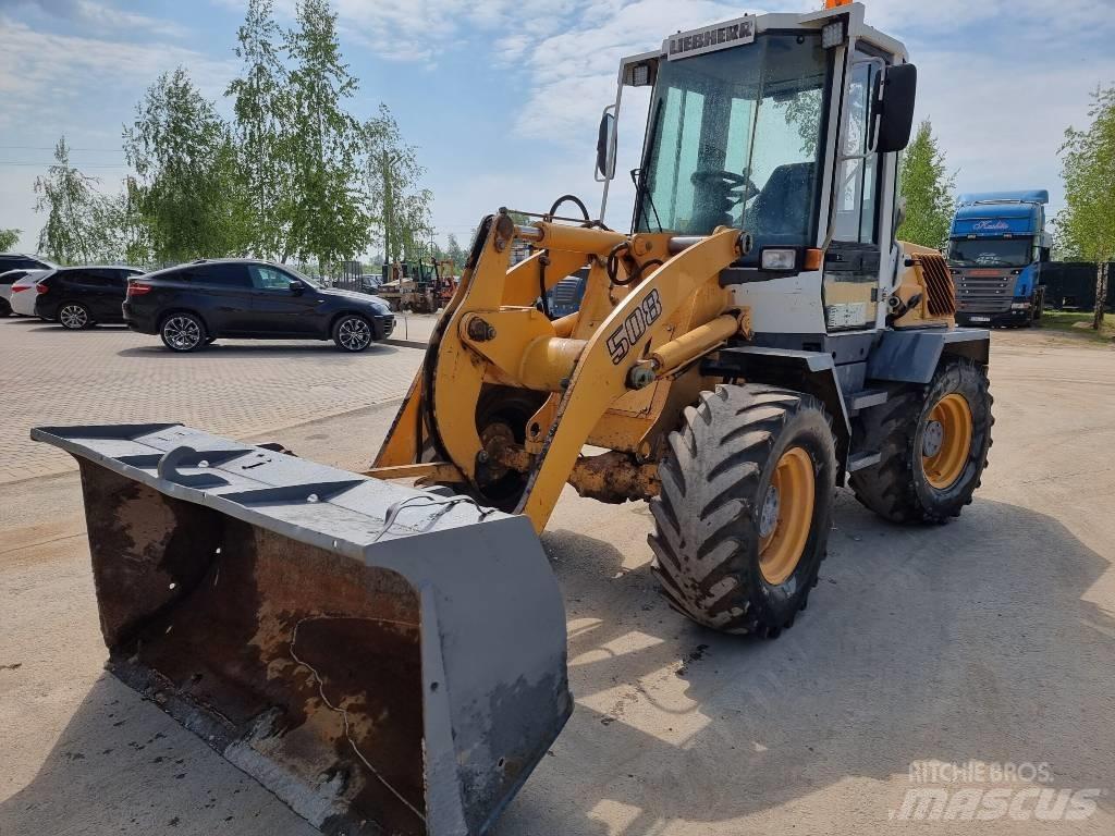 Liebherr L 508 Naudoti ratiniai krautuvai