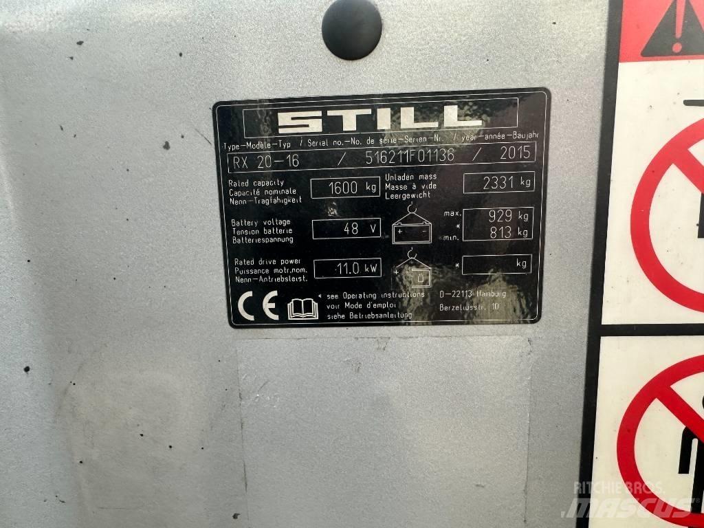 Still RX20-15 Elektriniai šakiniai krautuvai