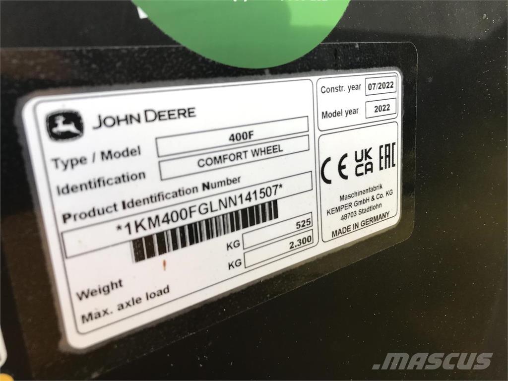John Deere 9800 Pašarų ruošimo technika