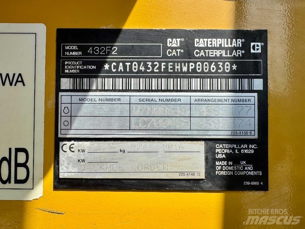 CAT 432F2 Ekskavatoriniai krautuvai