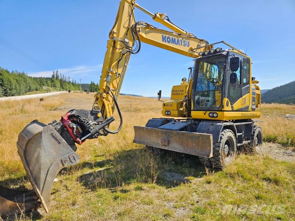 Komatsu PW 148-11 Ratiniai ekskavatoriai