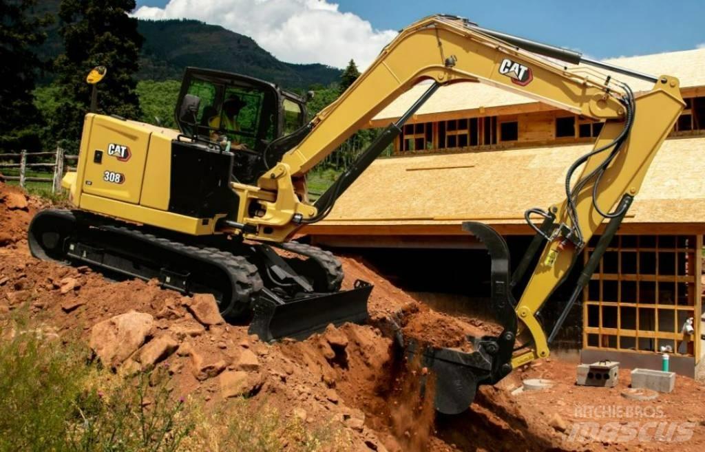 CAT 308 E CR UTHYRES Vidutinės galios ekskavatoriai 7-12 t