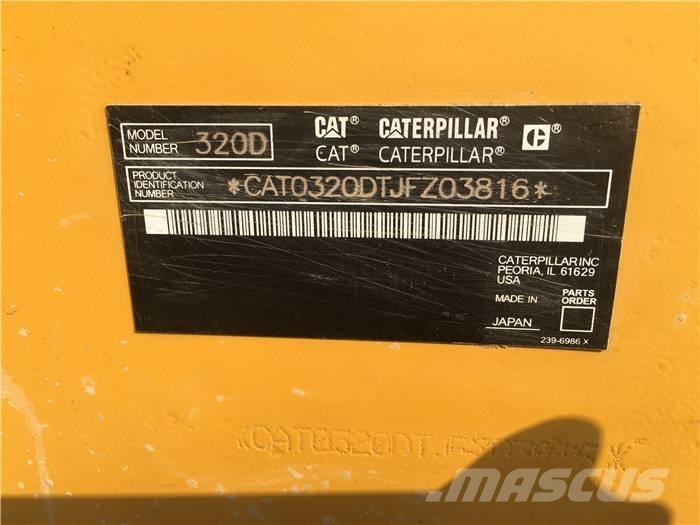 CAT 320 D Vikšriniai ekskavatoriai