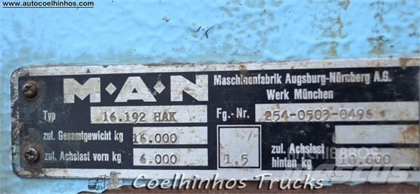 MAN 16.192 HAK Platformos/ Pakrovimas iš šono