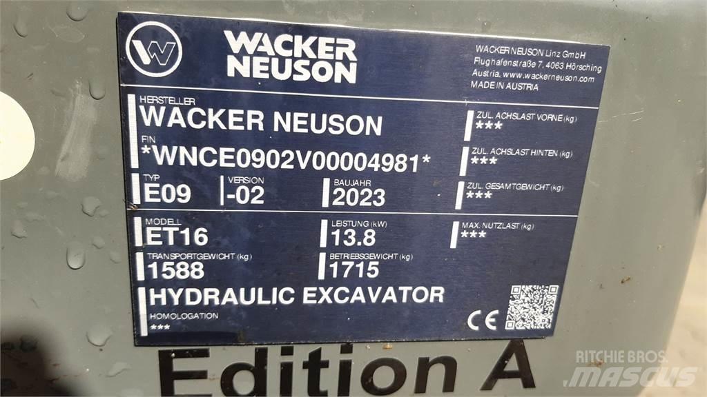 Wacker Neuson ET16 Vikšriniai ekskavatoriai