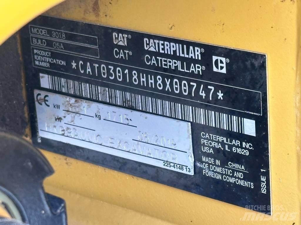 CAT 301.8 Mini ekskavatoriai < 7 t