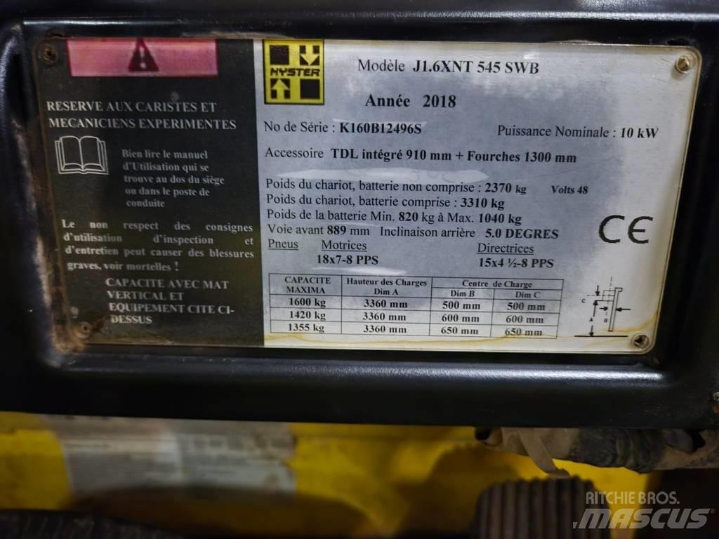 Hyster J 1.6 XNT Elektriniai šakiniai krautuvai
