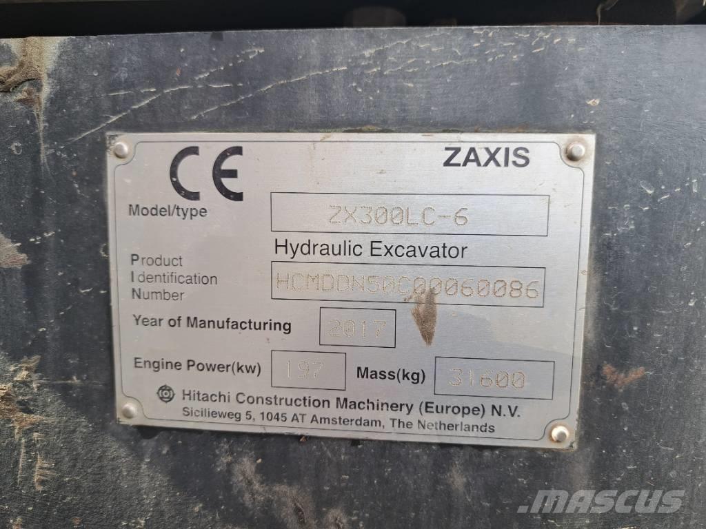 Hitachi ZX 300 LC-6 Vikšriniai ekskavatoriai
